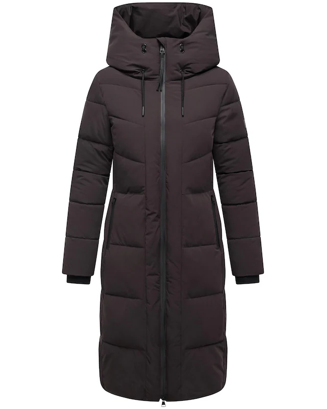 Navahoo Steppmantel »Schokokuss XIV« Warmer Damen gesteppter Wintermantel mit Kapuze