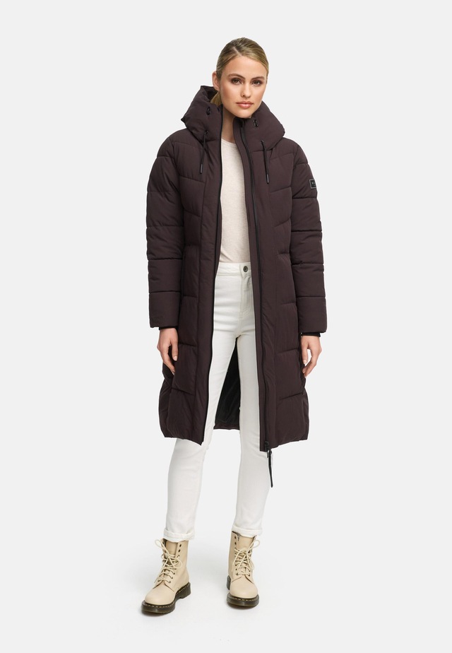 Navahoo Steppmantel »Schokokuss XIV« Warmer Damen gesteppter Wintermantel mit Kapuze