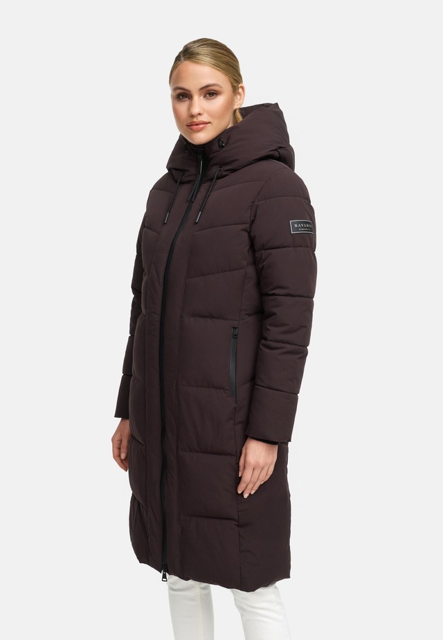 Navahoo Steppmantel »Schokokuss XIV« Warmer Damen gesteppter Wintermantel mit Kapuze