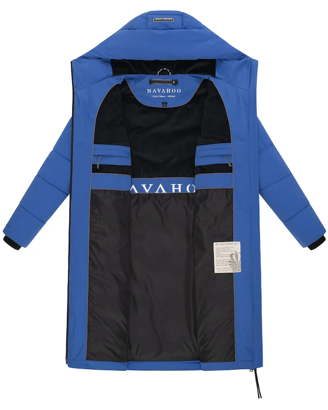 Navahoo Steppmantel »Schokokuss XIV« Warmer Damen gesteppter Wintermantel mit Kapuze
