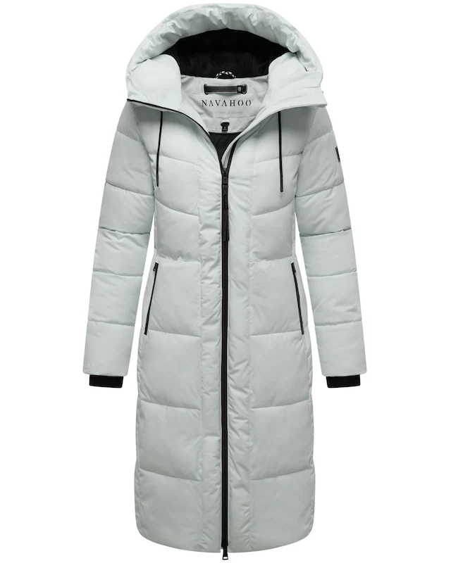 Navahoo Steppmantel »Schokokuss XIV« Warmer Damen gesteppter Wintermantel mit Kapuze
