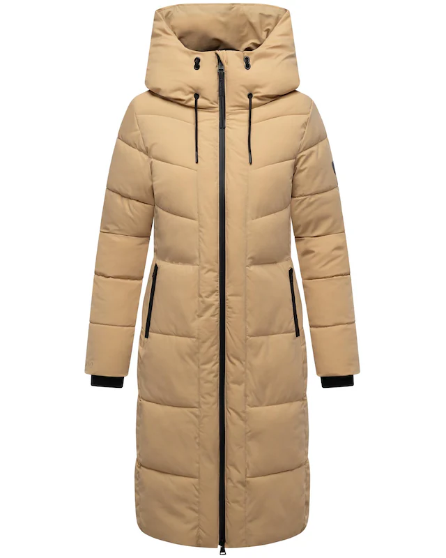 Navahoo Steppmantel »Schokokuss XIV« Warmer Damen gesteppter Wintermantel mit Kapuze