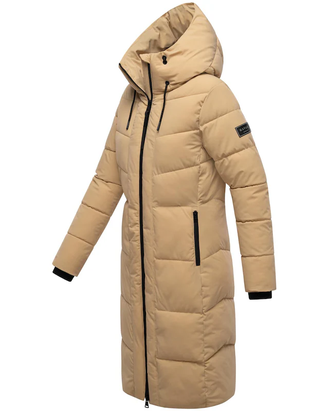 Navahoo Steppmantel »Schokokuss XIV« Warmer Damen gesteppter Wintermantel mit Kapuze