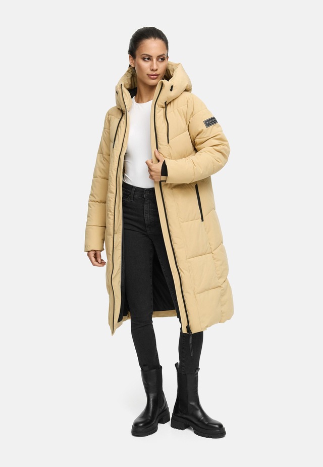 Navahoo Steppmantel »Schokokuss XIV« Warmer Damen gesteppter Wintermantel mit Kapuze