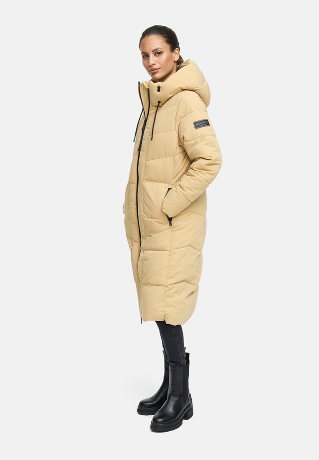 Navahoo Steppmantel »Schokokuss XIV« Warmer Damen gesteppter Wintermantel mit Kapuze
