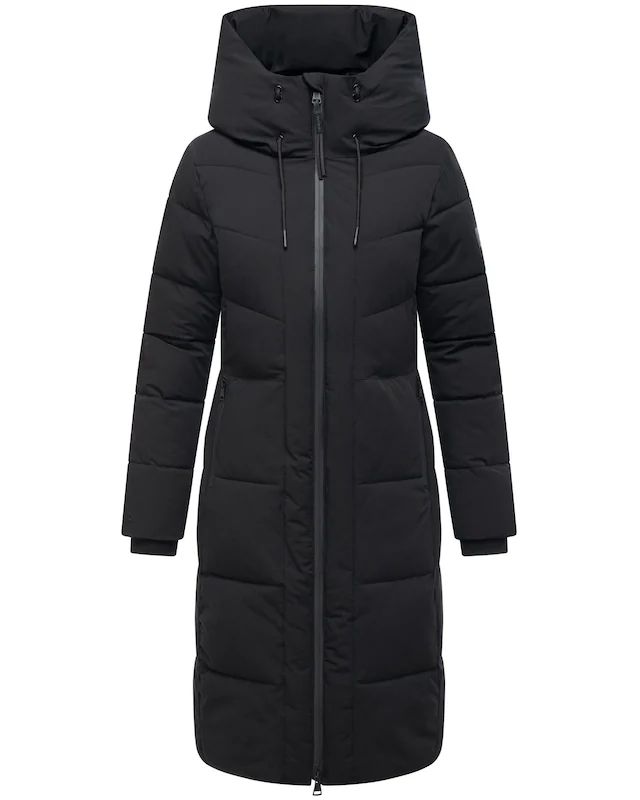 Navahoo Steppmantel »Schokokuss XIV« Warmer Damen gesteppter Wintermantel mit Kapuze