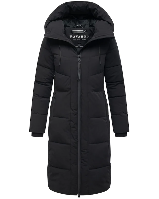 Navahoo Steppmantel »Schokokuss XIV« Warmer Damen gesteppter Wintermantel mit Kapuze