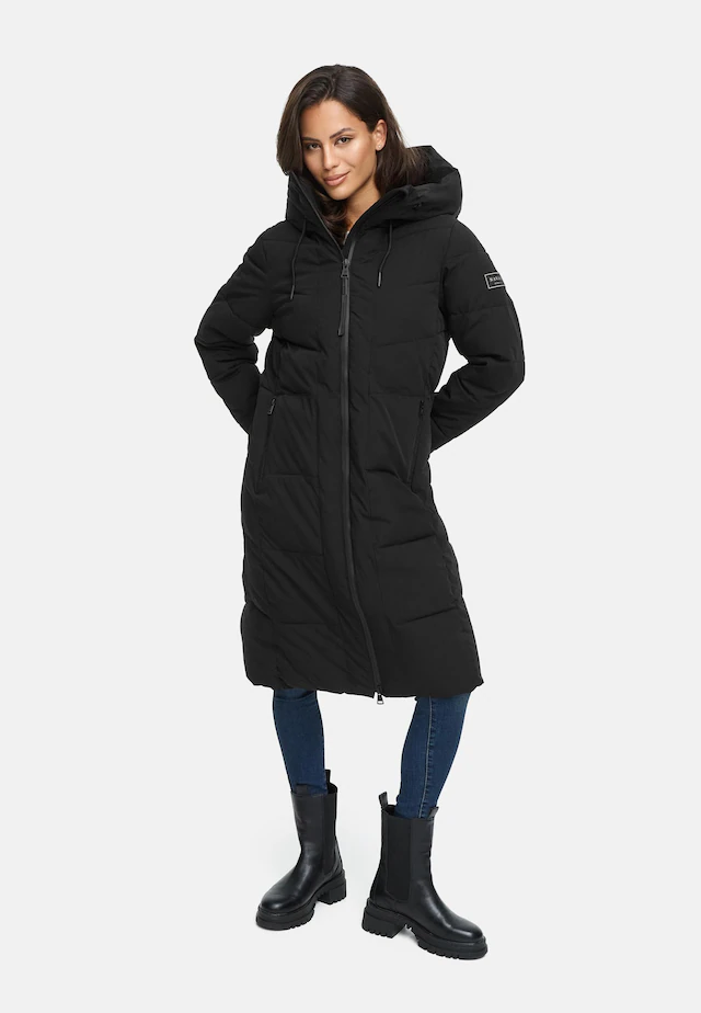 Navahoo Steppmantel »Schokokuss XIV« Warmer Damen gesteppter Wintermantel mit Kapuze