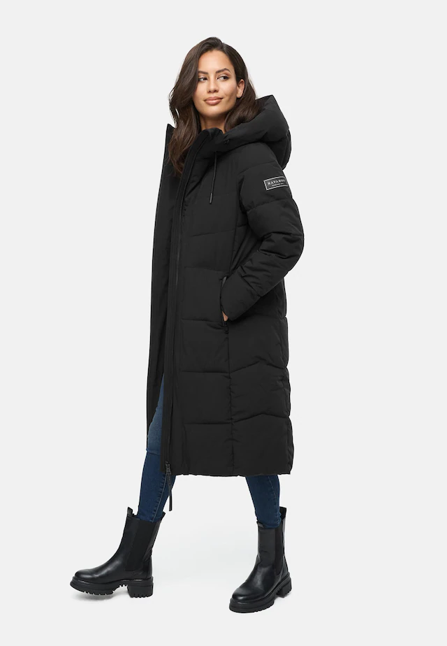 Navahoo Steppmantel »Schokokuss XIV« Warmer Damen gesteppter Wintermantel mit Kapuze