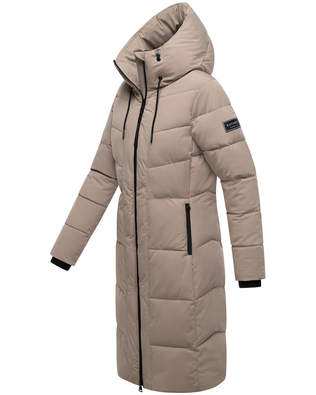 Navahoo Steppmantel »Schokokuss XIV« Warmer Damen gesteppter Wintermantel mit Kapuze