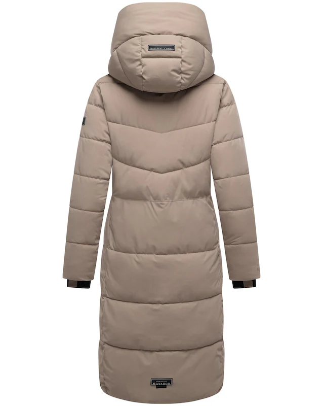 Navahoo Steppmantel »Schokokuss XIV« Warmer Damen gesteppter Wintermantel mit Kapuze