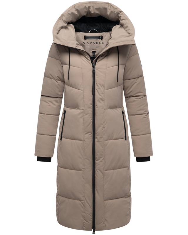 Navahoo Steppmantel »Schokokuss XIV« Warmer Damen gesteppter Wintermantel mit Kapuze