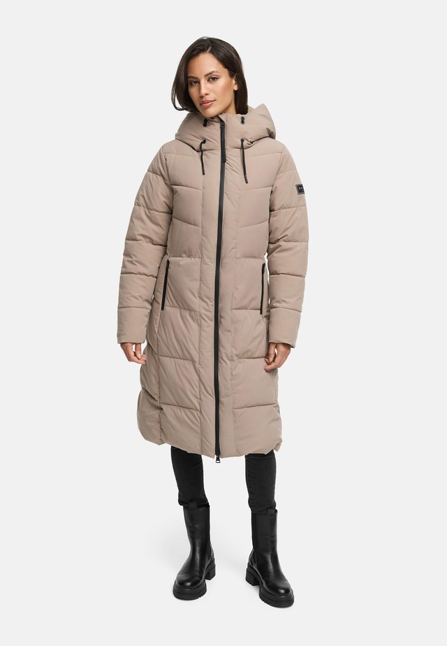 Navahoo Steppmantel »Schokokuss XIV« Warmer Damen gesteppter Wintermantel mit Kapuze