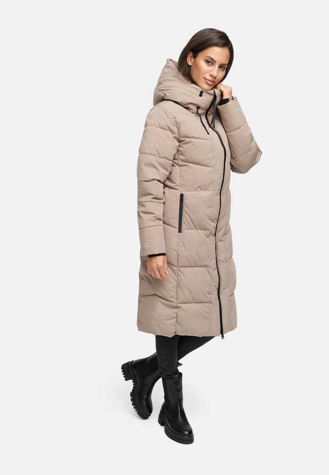 Navahoo Steppmantel »Schokokuss XIV« Warmer Damen gesteppter Wintermantel mit Kapuze