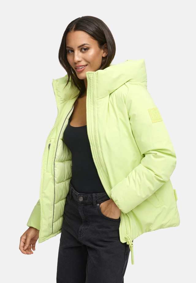 Navahoo Winterjacke »Blütenlicht 14« mit Kapuze Warme Damenjacke mit hohem Kragen
