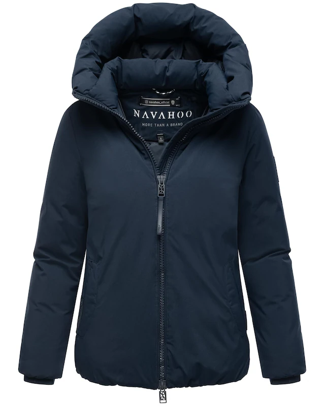 Navahoo Winterjacke »Blütenlicht 14« mit Kapuze Warme Damenjacke mit hohem Kragen