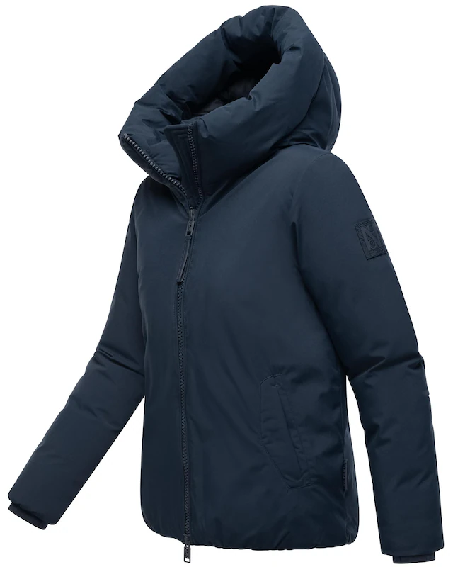 Navahoo Winterjacke »Blütenlicht 14« mit Kapuze Warme Damenjacke mit hohem Kragen