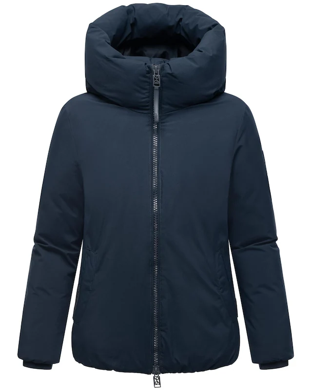 Navahoo Winterjacke »Blütenlicht 14« mit Kapuze Warme Damenjacke mit hohem Kragen