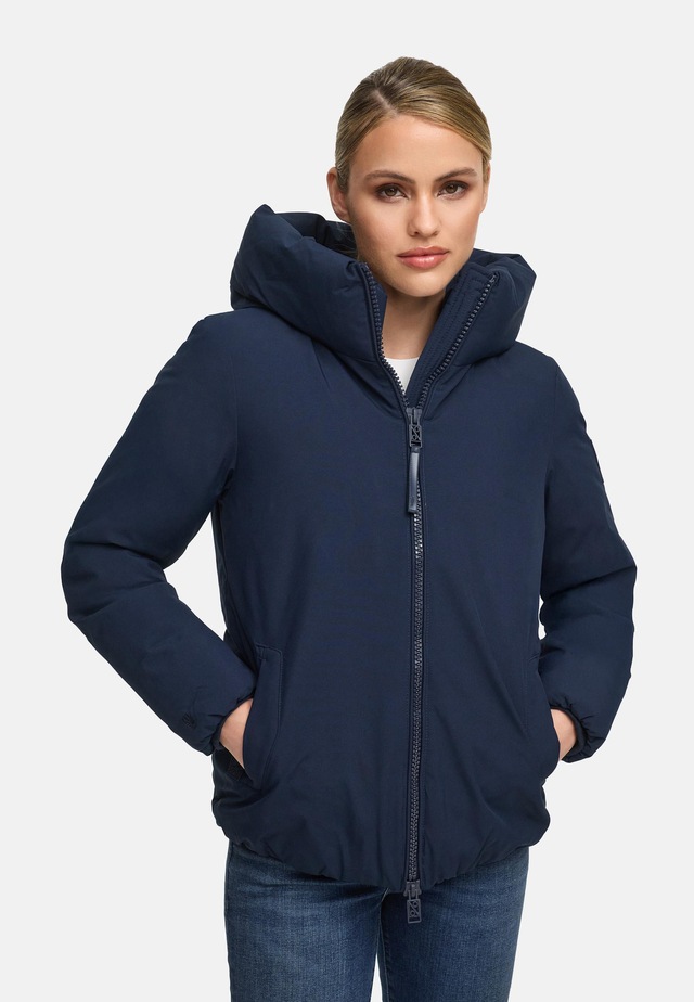Navahoo Winterjacke »Blütenlicht 14« mit Kapuze Warme Damenjacke mit hohem Kragen