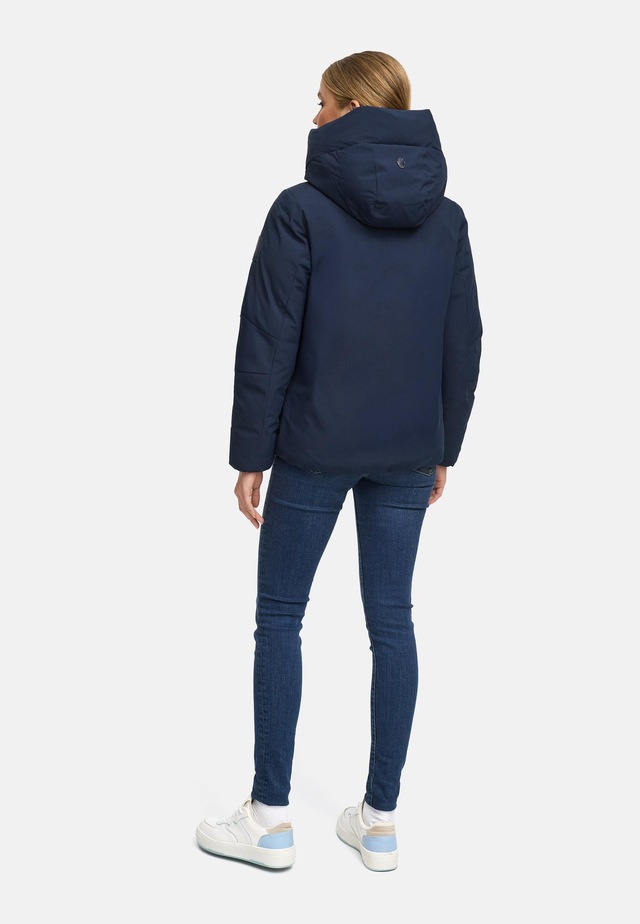 Navahoo Winterjacke »Blütenlicht 14« mit Kapuze Warme Damenjacke mit hohem Kragen