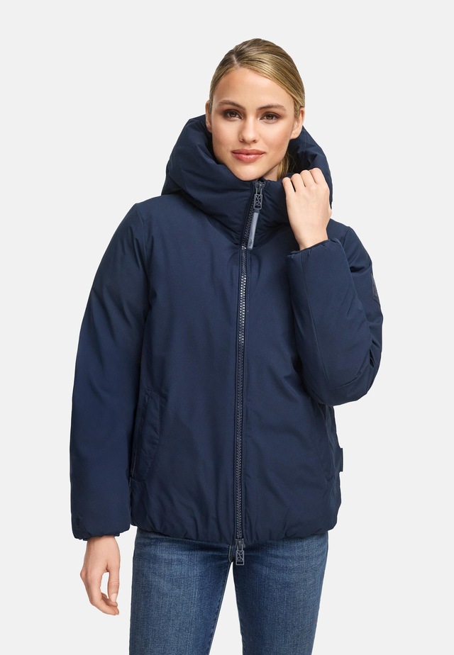 Navahoo Winterjacke »Blütenlicht 14« mit Kapuze Warme Damenjacke mit hohem Kragen