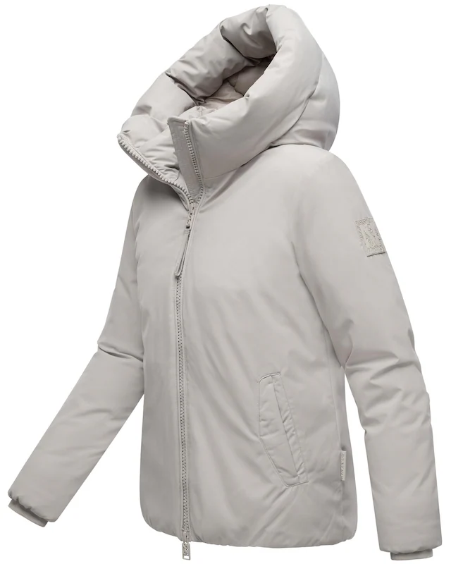 Navahoo Winterjacke »Blütenlicht 14« mit Kapuze Warme Damenjacke mit hohem Kragen