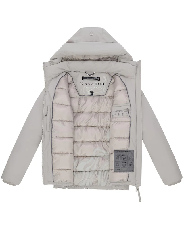 Navahoo Winterjacke »Blütenlicht 14« mit Kapuze Warme Damenjacke mit hohem Kragen