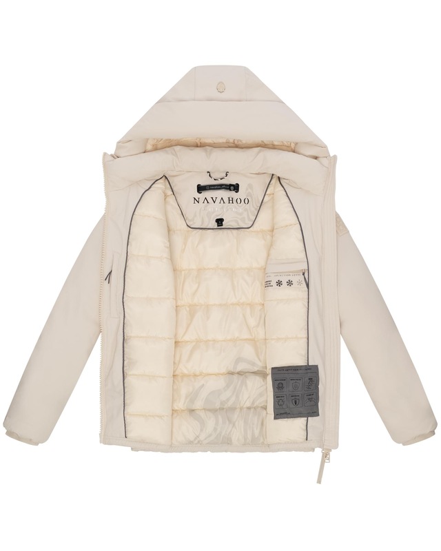 Navahoo Winterjacke »Blütenlicht 14« mit Kapuze Warme Damenjacke mit hohem Kragen