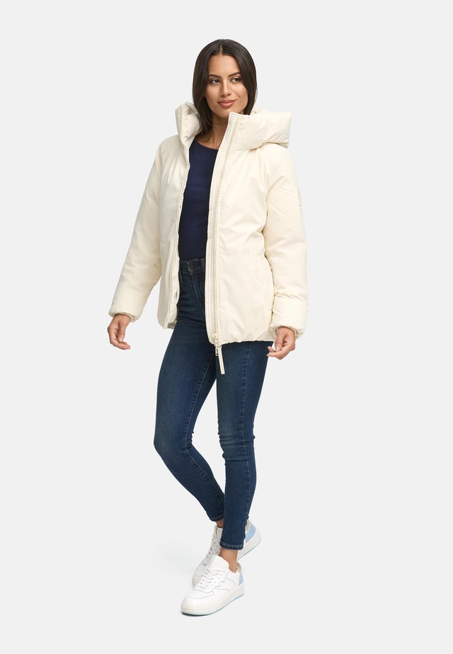Navahoo Winterjacke »Blütenlicht 14« mit Kapuze Warme Damenjacke mit hohem Kragen