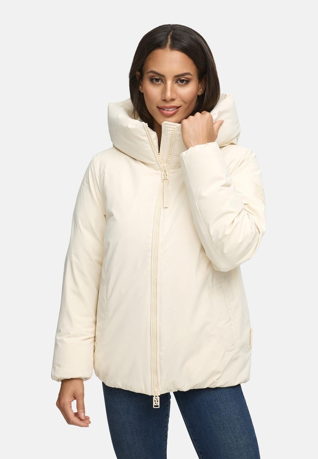 Navahoo Winterjacke »Blütenlicht 14« mit Kapuze Warme Damenjacke mit hohem Kragen