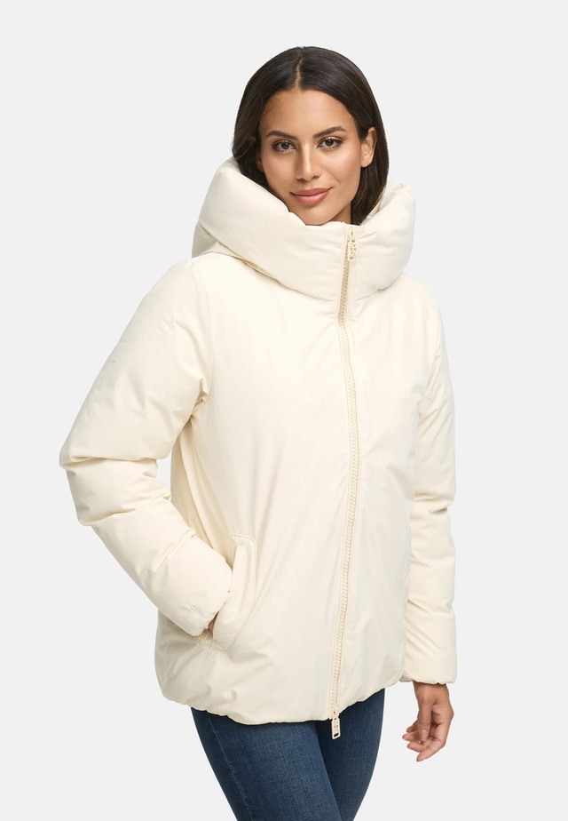 Navahoo Winterjacke »Blütenlicht 14« mit Kapuze Warme Damenjacke mit hohem Kragen