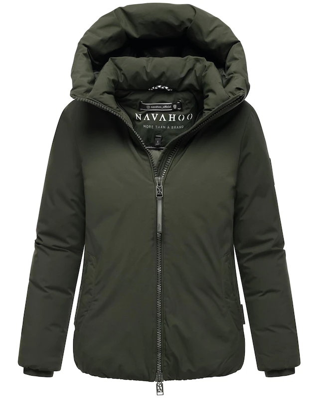 Navahoo Winterjacke »Blütenlicht 14« mit Kapuze Warme Damenjacke mit hohem Kragen