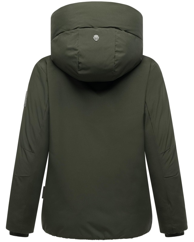 Navahoo Winterjacke »Blütenlicht 14« mit Kapuze Warme Damenjacke mit hohem Kragen