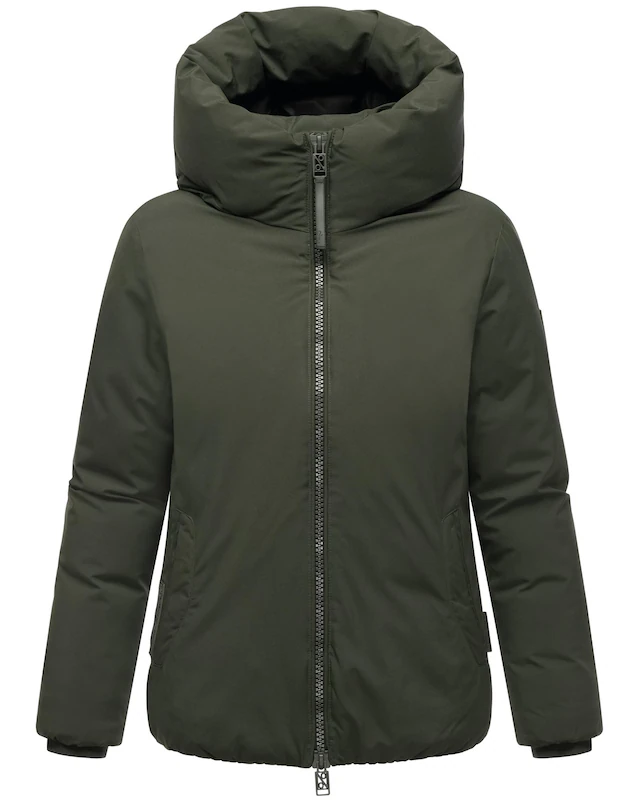 Navahoo Winterjacke »Blütenlicht 14« mit Kapuze Warme Damenjacke mit hohem Kragen