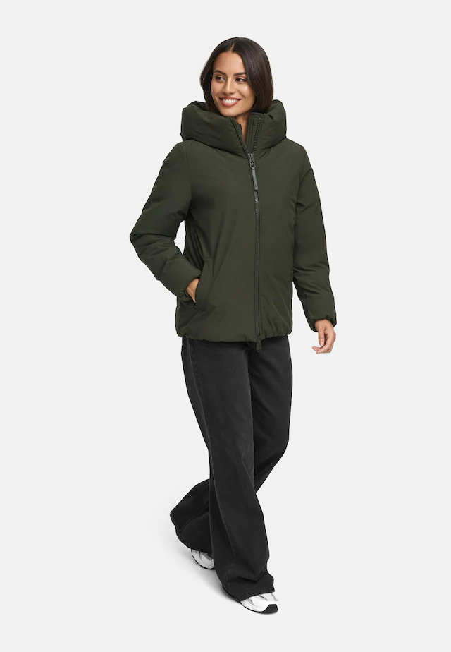 Navahoo Winterjacke »Blütenlicht 14« mit Kapuze Warme Damenjacke mit hohem Kragen
