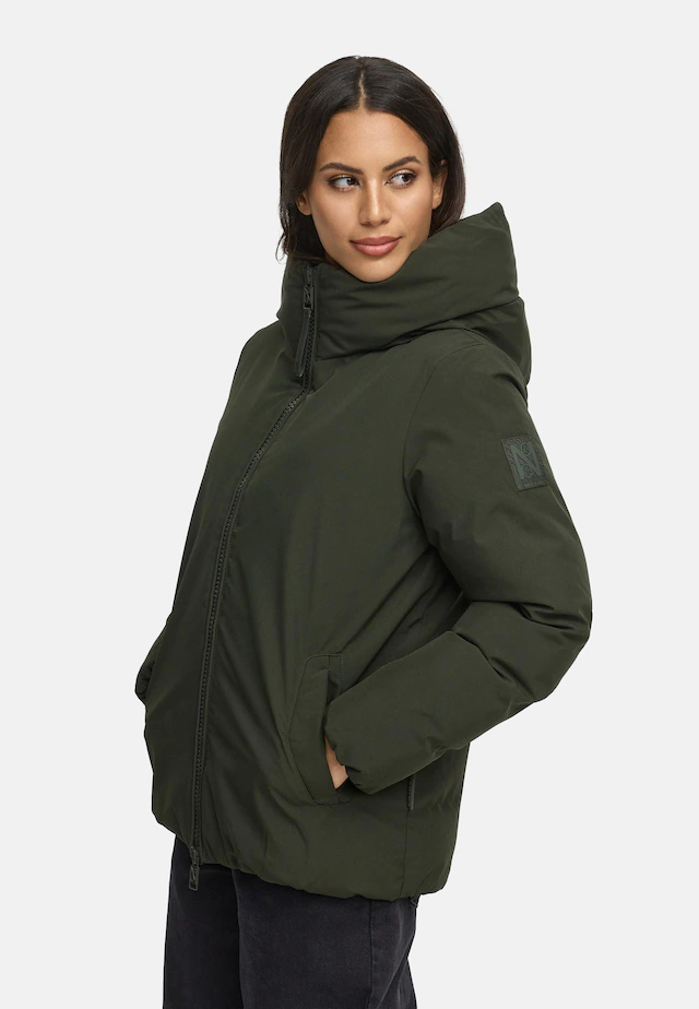 Navahoo Winterjacke »Blütenlicht 14« mit Kapuze Warme Damenjacke mit hohem Kragen
