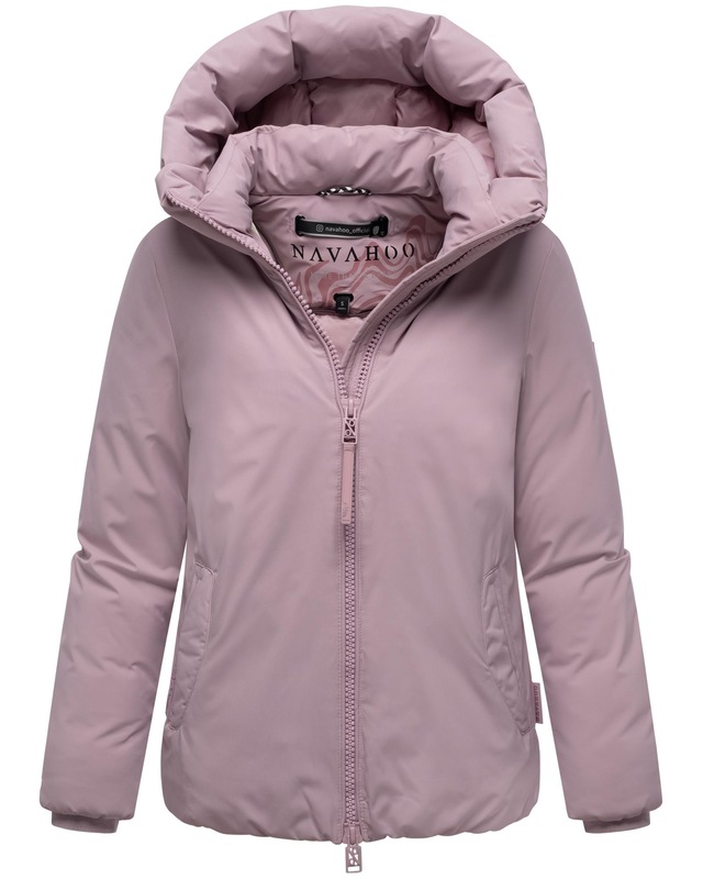 Navahoo Winterjacke »Blütenlicht 14« mit Kapuze Warme Damenjacke mit hohem Kragen