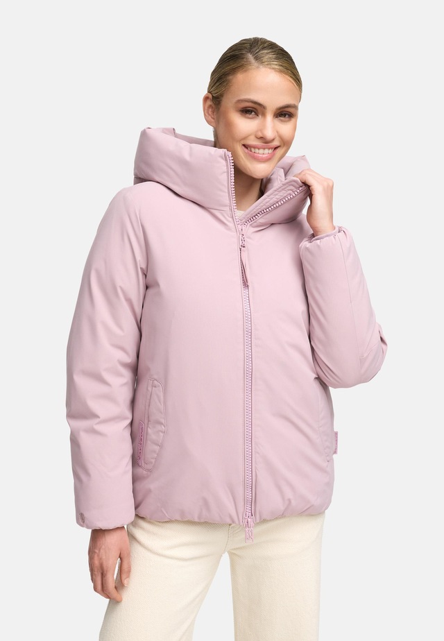 Navahoo Winterjacke »Blütenlicht 14« mit Kapuze Warme Damenjacke mit hohem Kragen