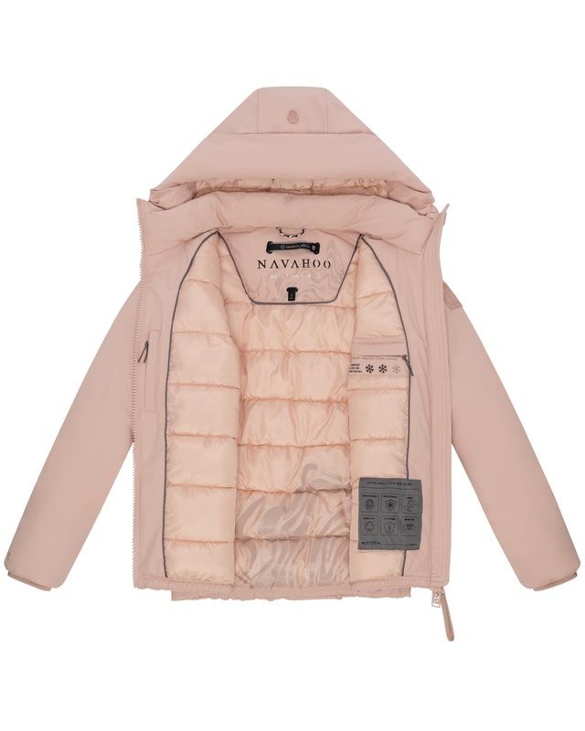 Navahoo Winterjacke »Blütenlicht 14« mit Kapuze Warme Damenjacke mit hohem Kragen