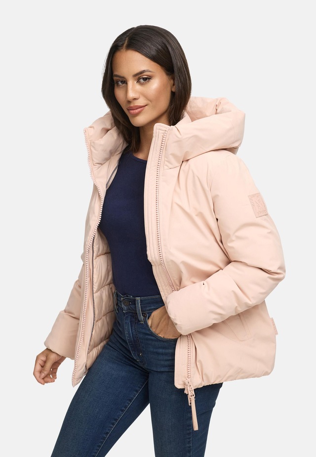 Navahoo Winterjacke »Blütenlicht 14« mit Kapuze Warme Damenjacke mit hohem Kragen