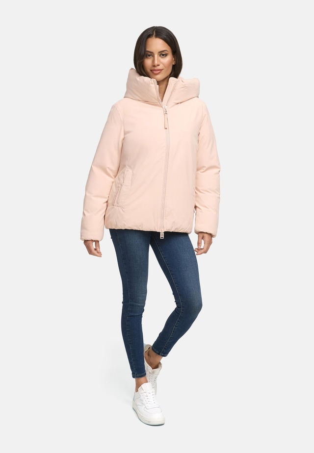 Navahoo Winterjacke »Blütenlicht 14« mit Kapuze Warme Damenjacke mit hohem Kragen