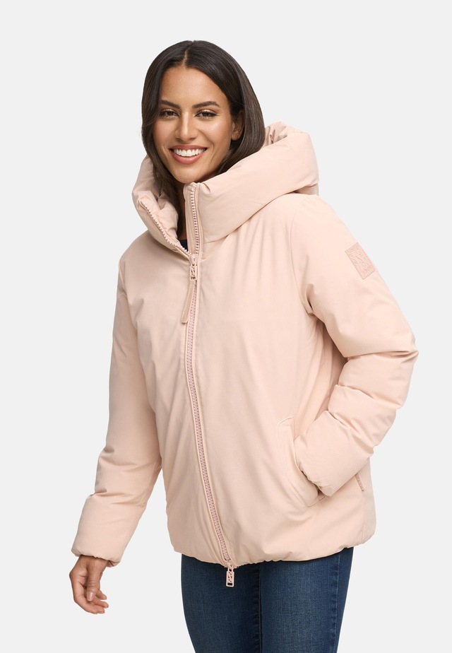 Navahoo Winterjacke »Blütenlicht 14« mit Kapuze Warme Damenjacke mit hohem Kragen