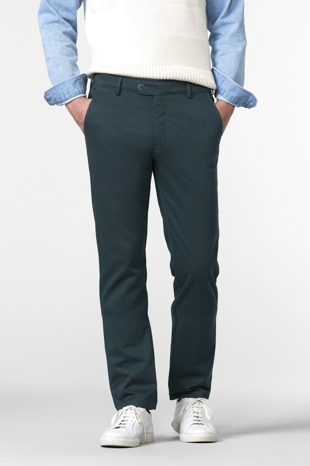 MEYER Chinos »BONN« mit Micro Print