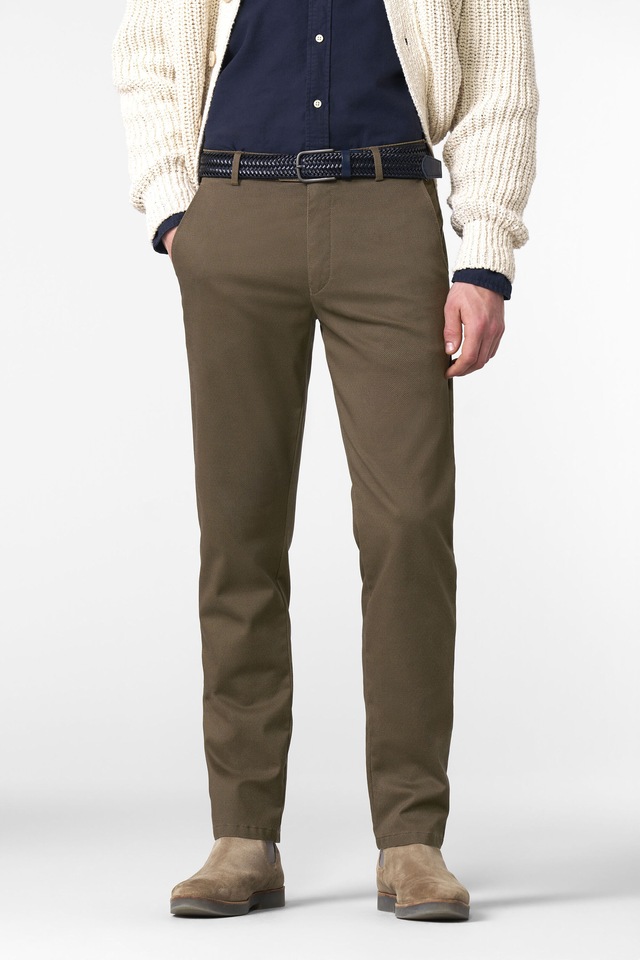 MEYER Chinos »BONN« mit Micro Print