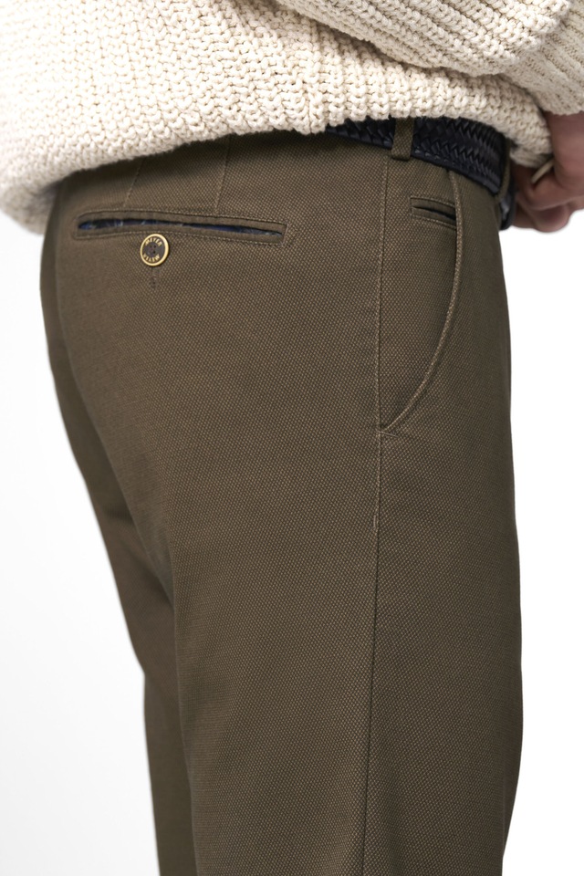 MEYER Chinos »BONN« mit Micro Print