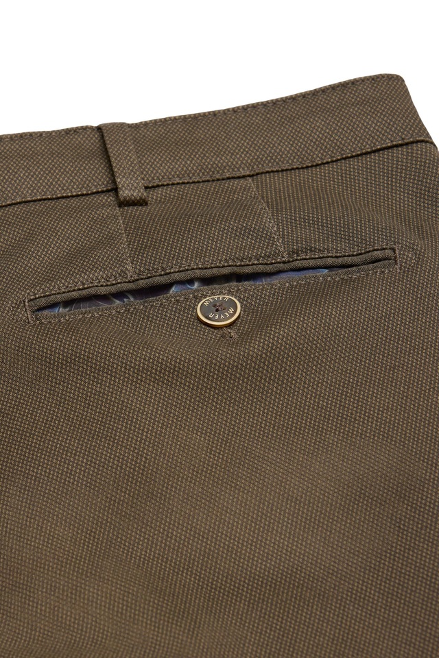 MEYER Chinos »BONN« mit Micro Print