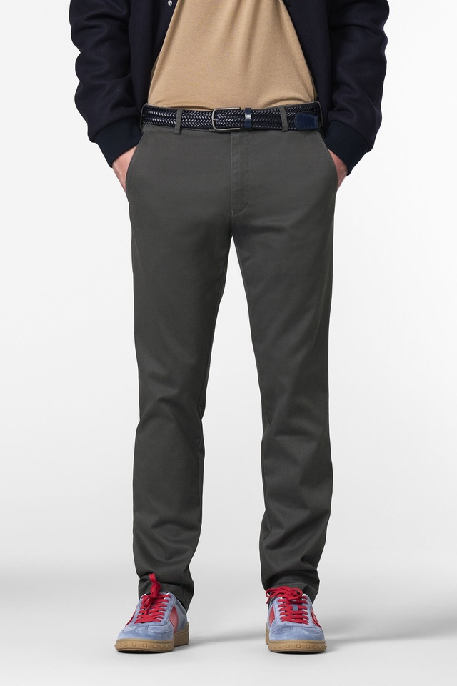 MEYER Chinos »BONN« mit Micro Print
