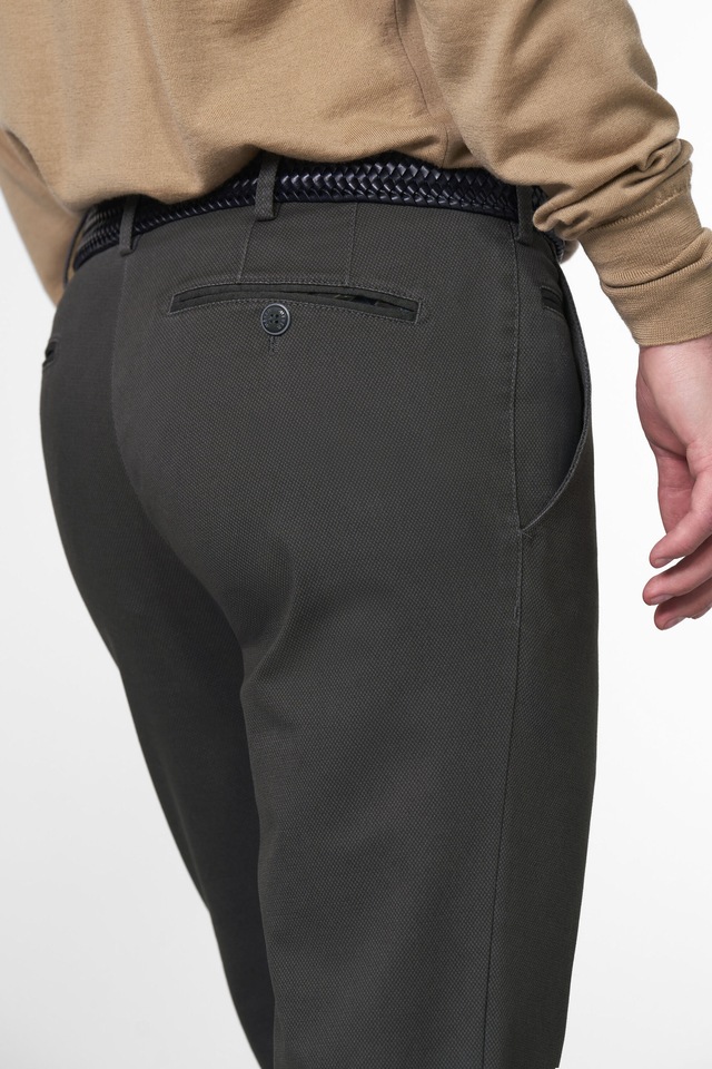 MEYER Chinos »BONN« mit Micro Print