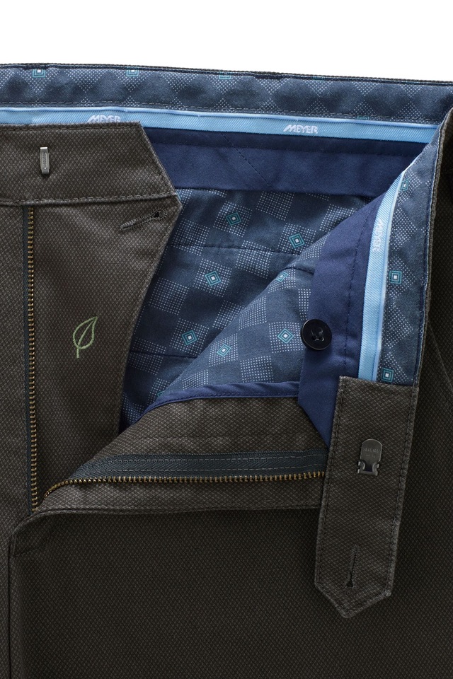 MEYER Chinos »BONN« mit Micro Print