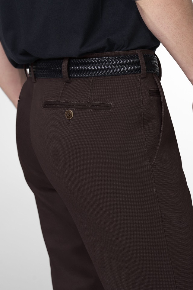 MEYER Chinos »BONN« mit Micro Print
